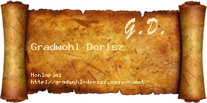 Gradwohl Dorisz névjegykártya